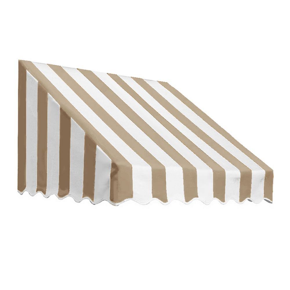 Linen/White Window Awning X701