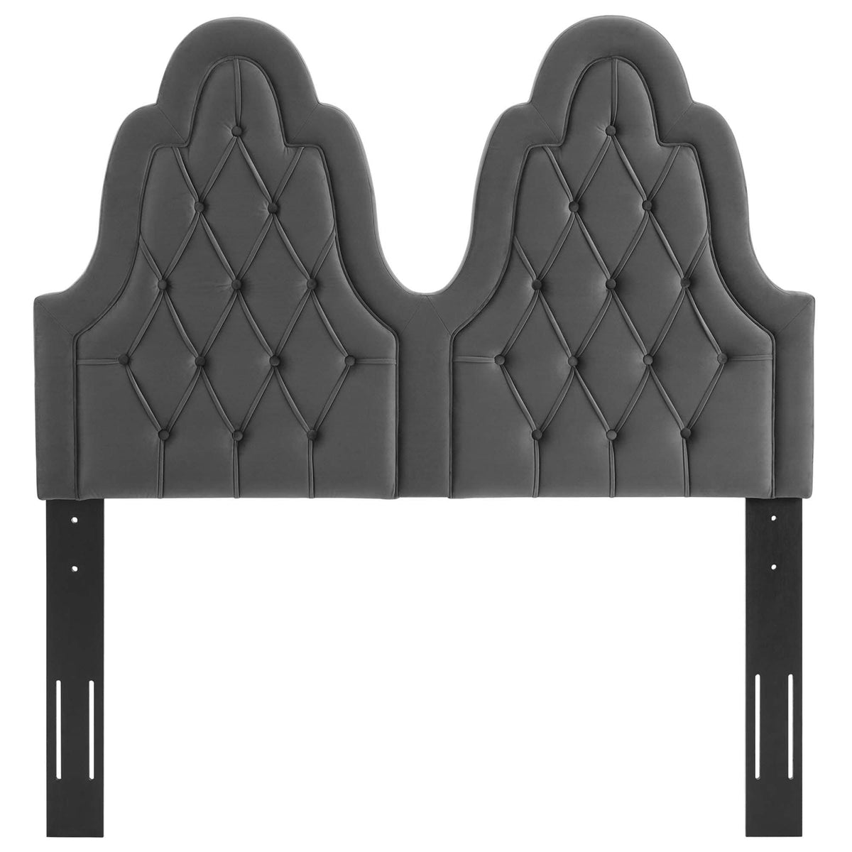 Tufted Teal Performance Velvet Twin Headboard S32044