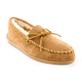 Men's Sheepskin Hardsole Moccasins, Size 13 Wide, Golden Tan M3761