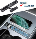 4 in 1 USB Hub Center Console Adapter, Black Pack of 2 E555114