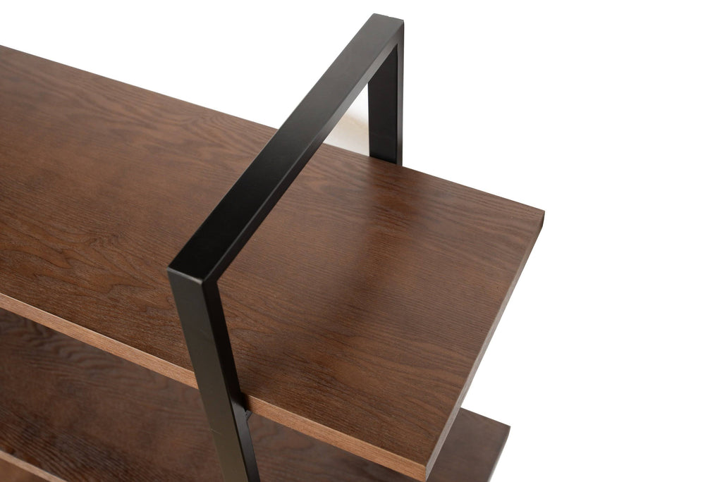 Walnut Brown 3 Shelf Etagere Bookcase B928
