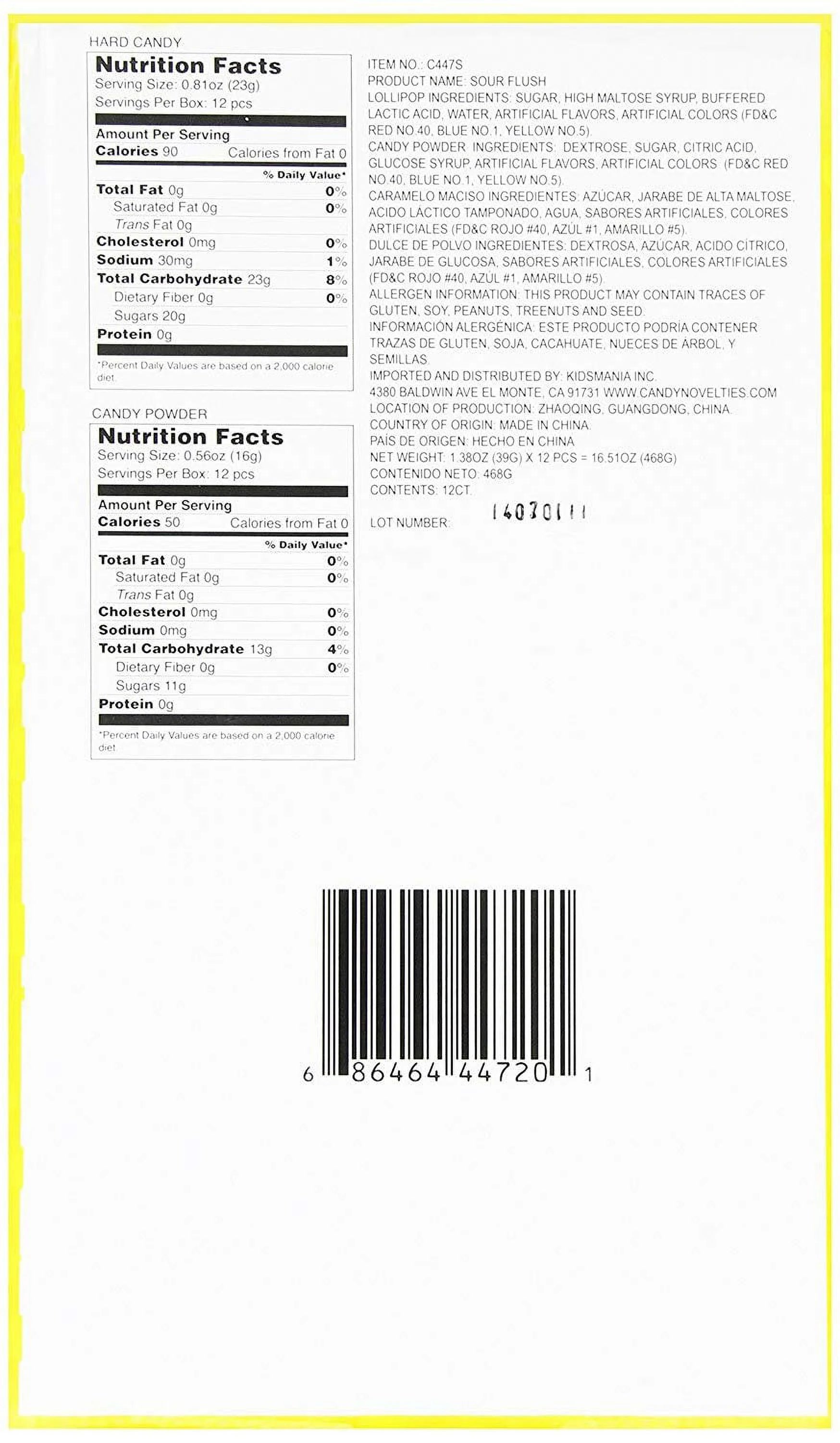 Sour Flush, 1.38 oz O418