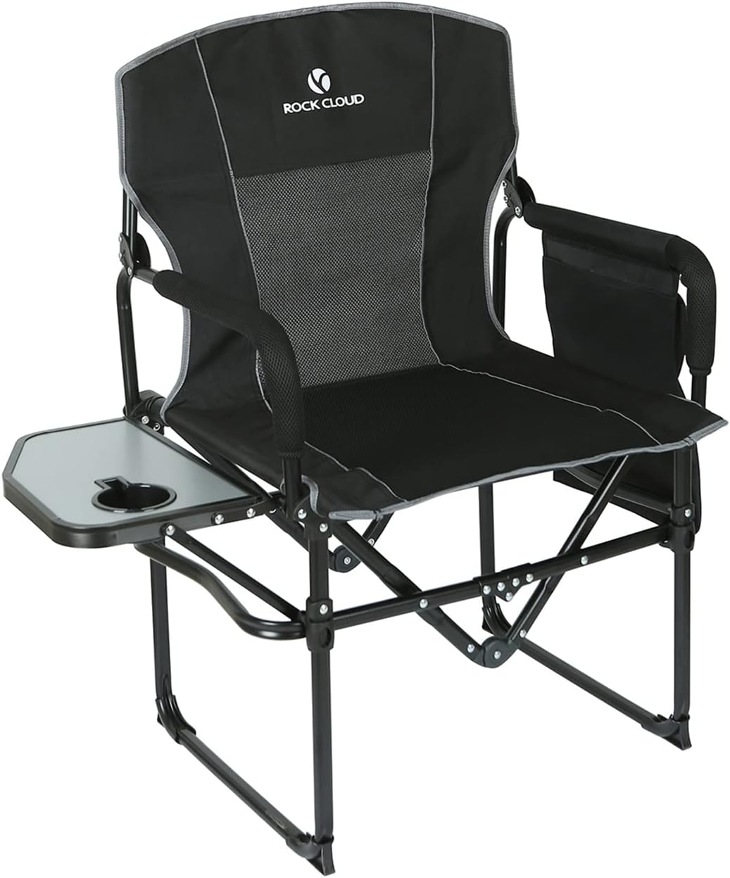 Folding Camping Chair with Storage Pocket and Side Table G333273