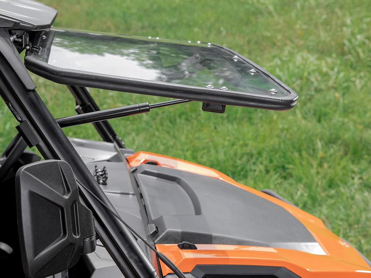 Heavy Duty Scratch Resistant Flip Windshield 1/4 Thick Polycarbonate V61821