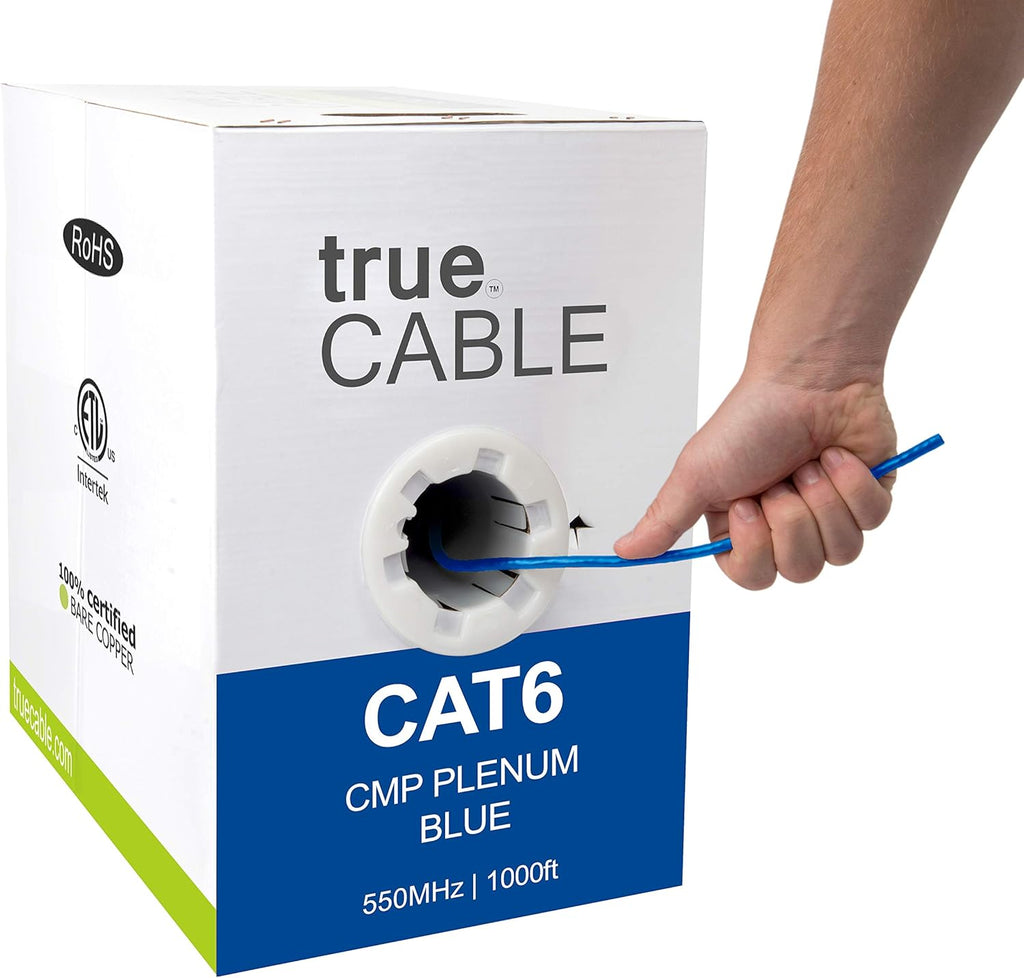 1000ft Green 23AWG 4 Pair Solid Bare Copper Bulk Ethernet Cable C3109