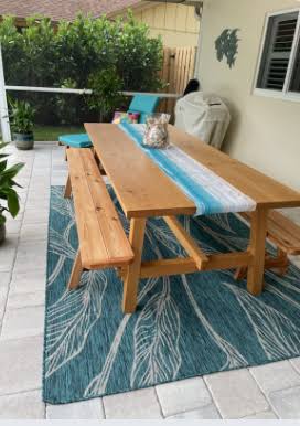 Red Cedar Backless Bench 8ft E44687