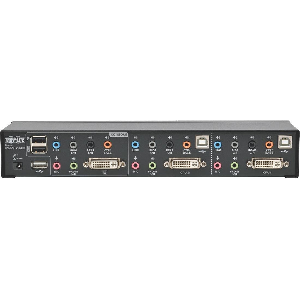 DVI Dual-Link USB KVM Switch with Audio, 2 KVM Ports L836899