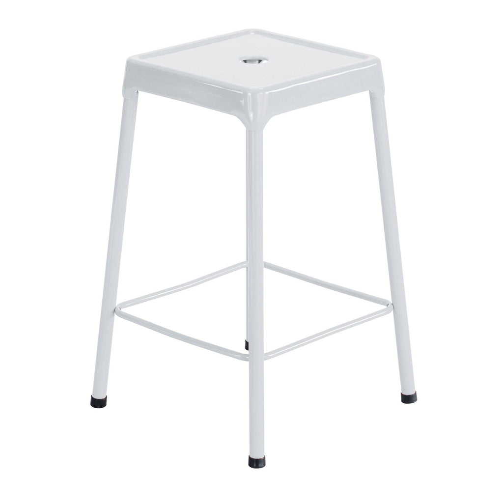 Black Steel Guest Stool Q759125