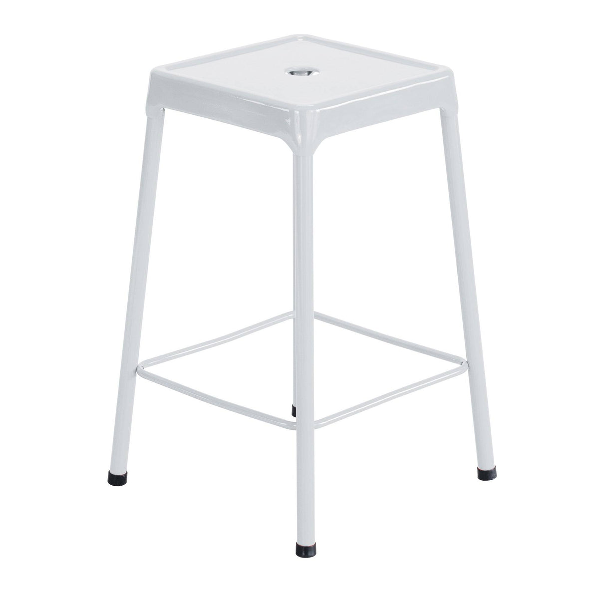 Black Steel Guest Stool Q759125