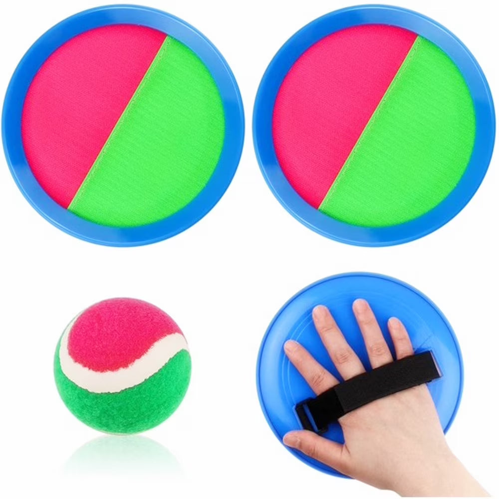 Toss Catch Ball Set with 2 Paddles 1 Catch Ball X390338