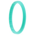 Turquoise Silicone Single Ring S57413