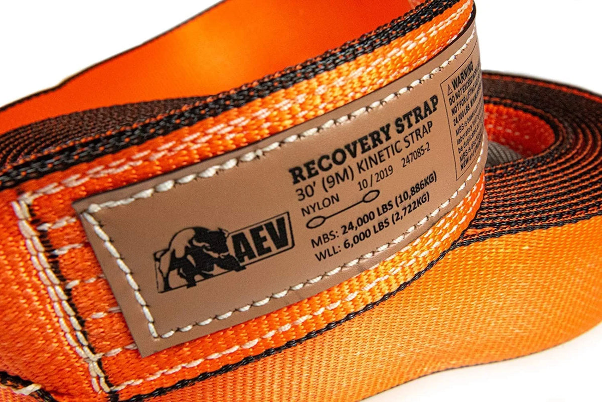 Mid-Size Kinetic Recovery Strap 3" x 30' U8904