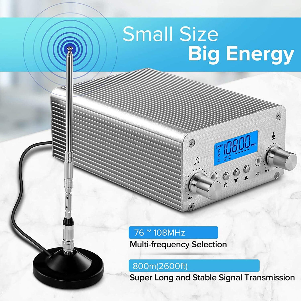 15W FM Broadcast Transmitter 87~108MHz Z602865