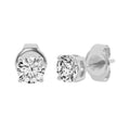 14K White Gold Diamond Stud Earrings E6456