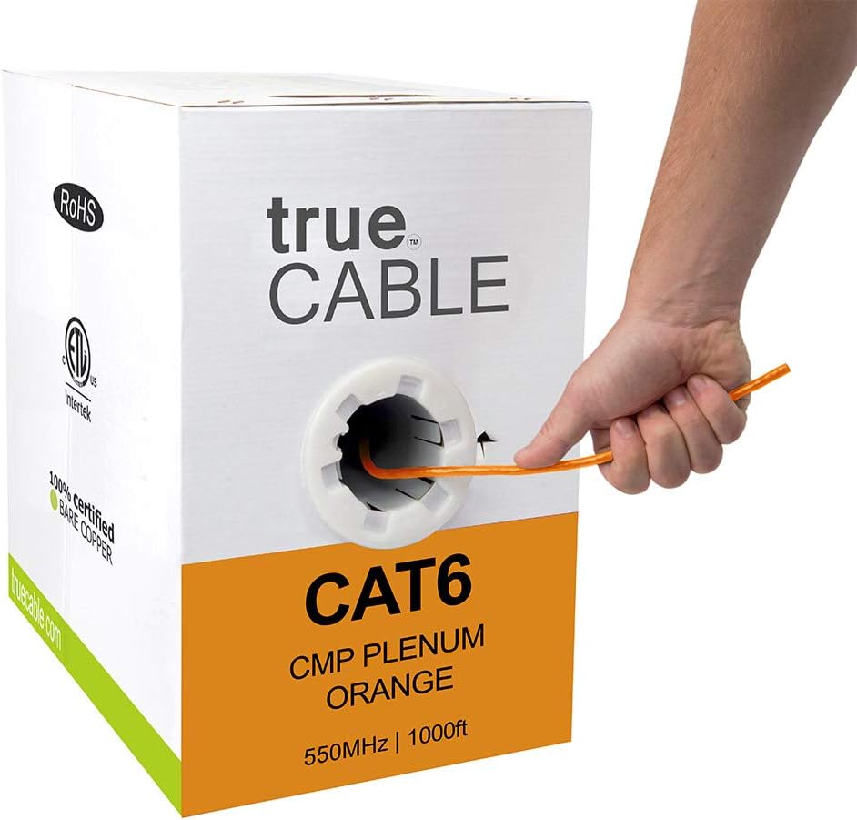 1000ft Green 23AWG 4 Pair Solid Bare Copper Bulk Ethernet Cable C3109