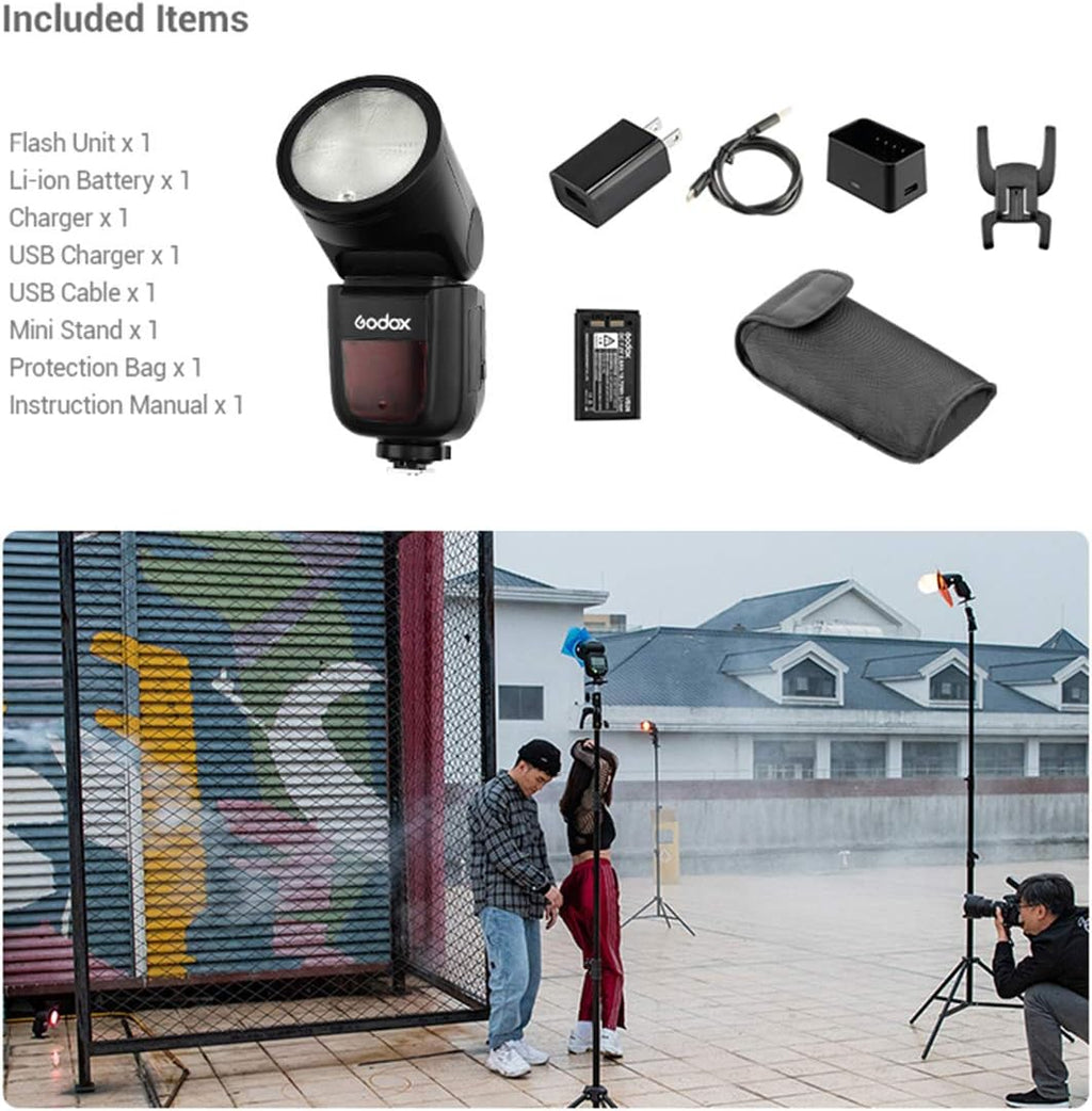 On-Camera Round Camera Flash Speedlight for FUJIFILM Cameras P626