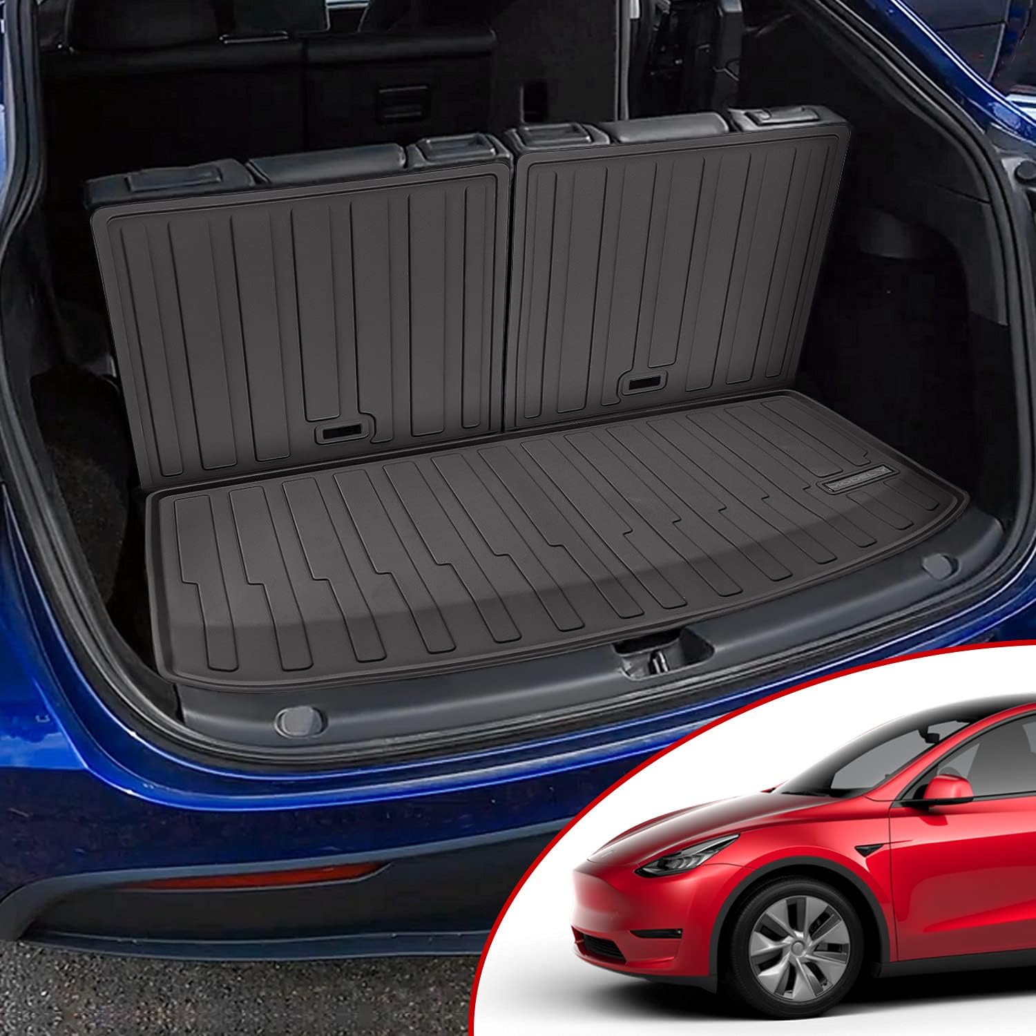 Tesla Model Y Frunk Mat Cargo Liner Floor Mat All Weather 5 Seat Accessories H324895