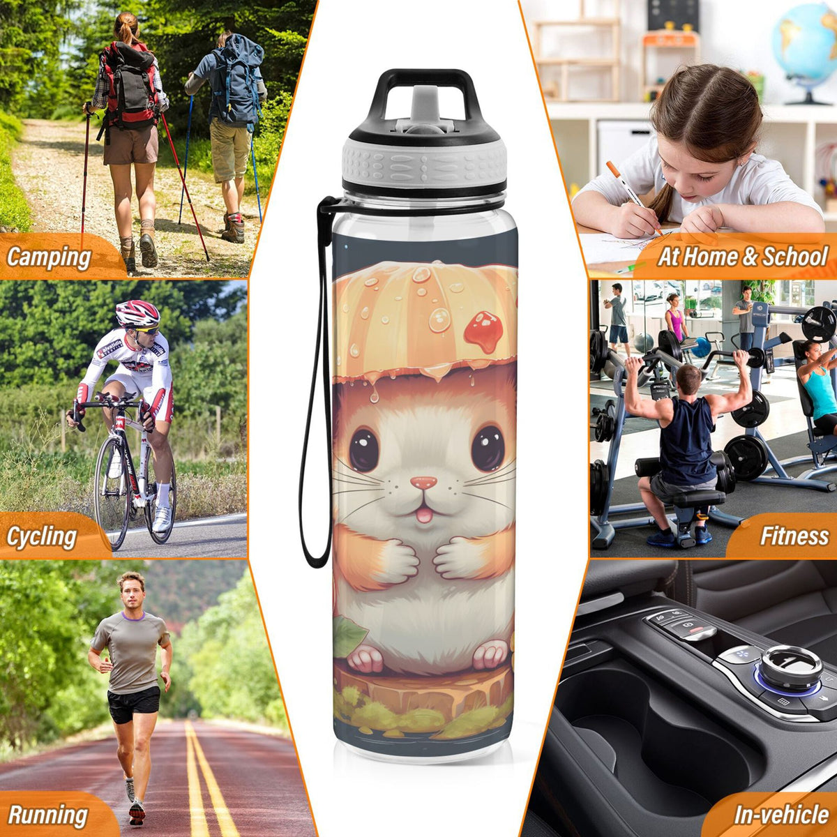 32oz Leakproof Tritan Water Bottle with Straw N563630