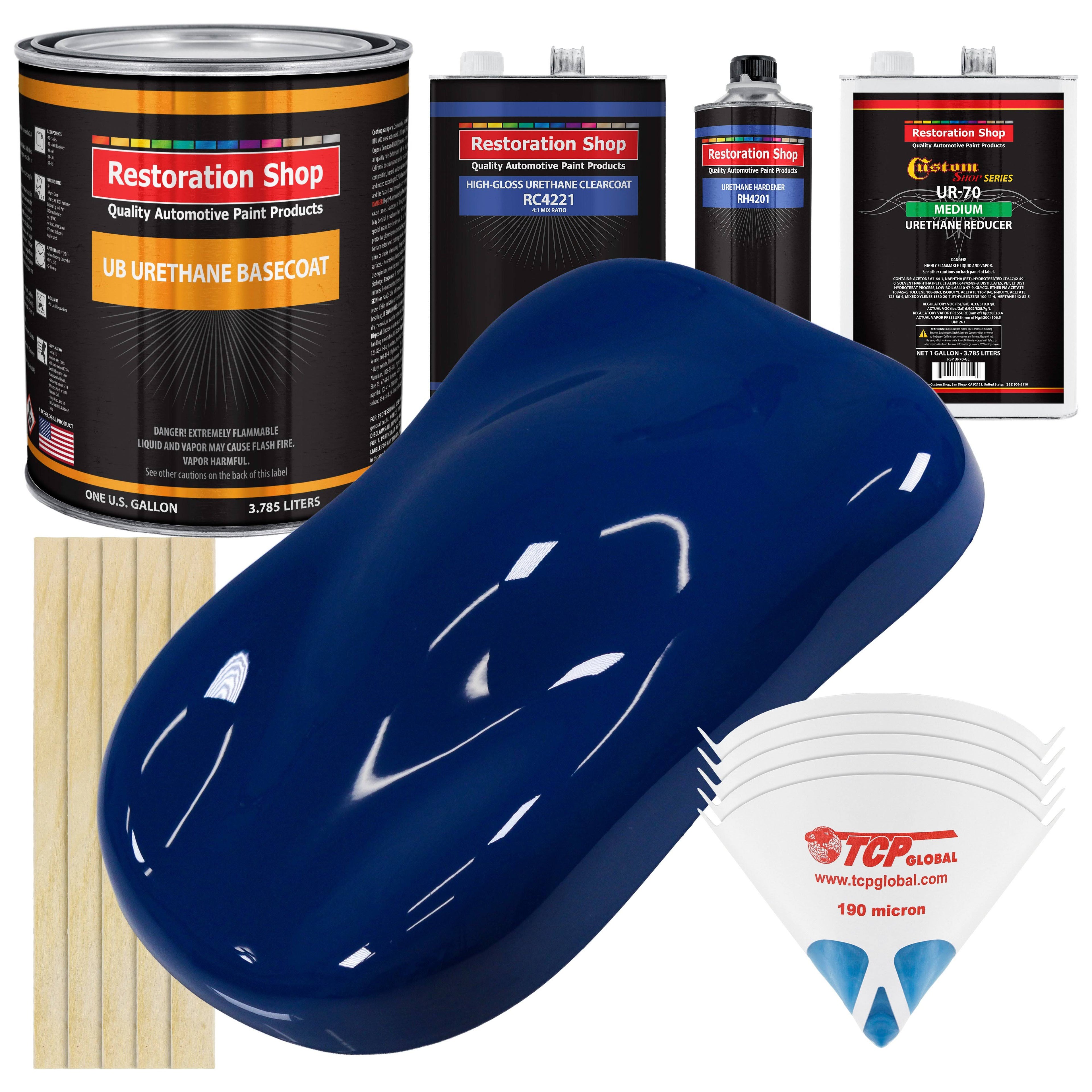 Marine Blue Urethane Basecoat/Clearcoat Car Paint Kit B21090