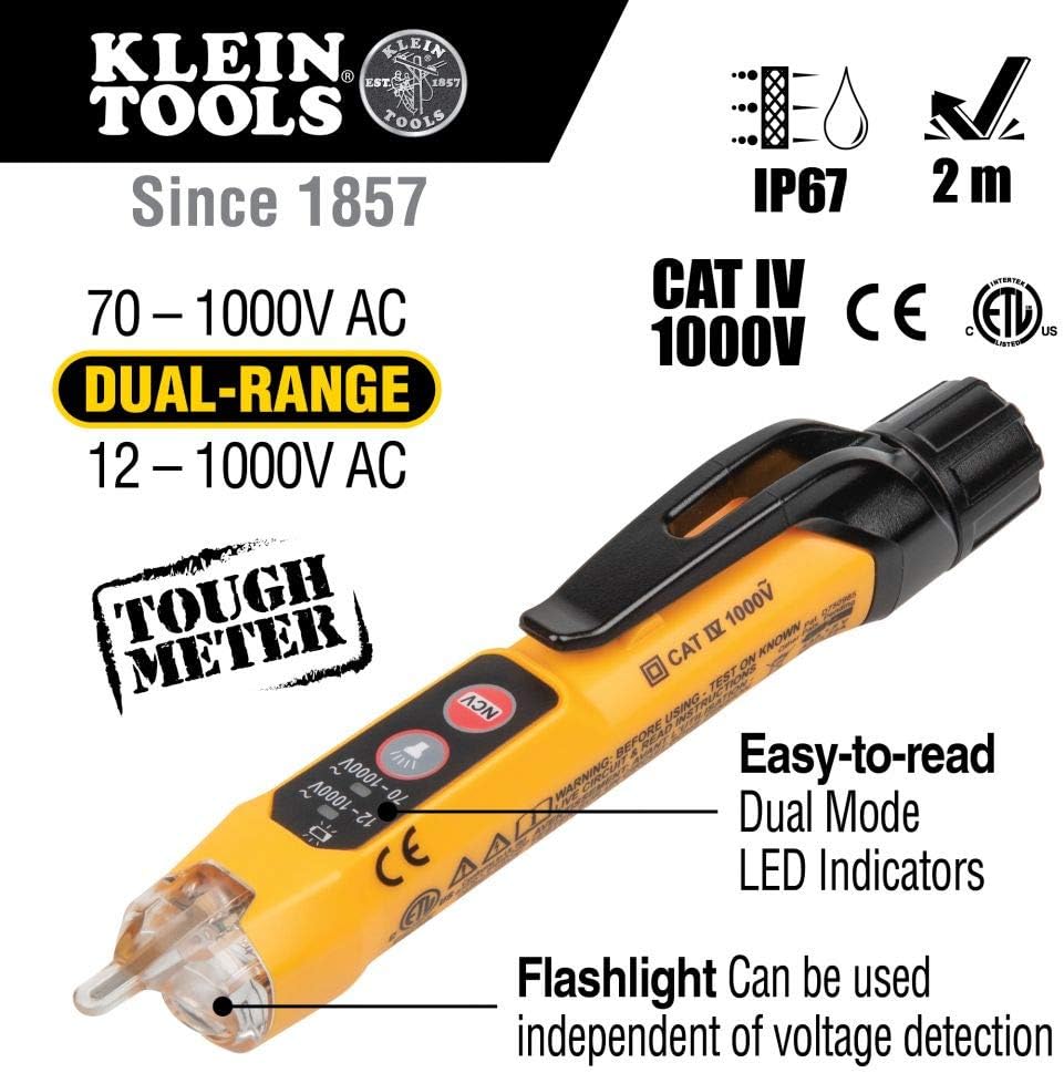 Non-Contact Voltage Tester Digital Multimeter Receptacle Tester with Carrying Case H251