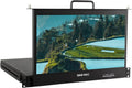 17.3 Inch 1RU Pull Out Rack Mount Monitor Full HD 1920x1080 Broadcast LCD Monitor E227