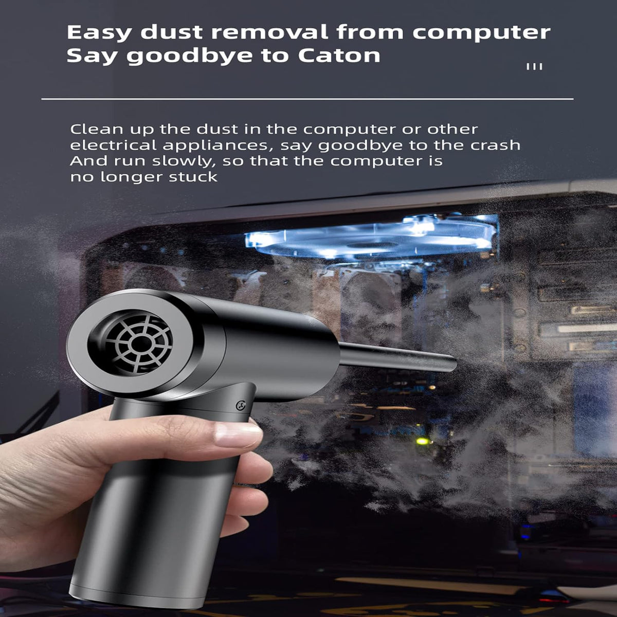 Cordless Compressed Air Duster Blower for Cleaning Laptops Printers X135