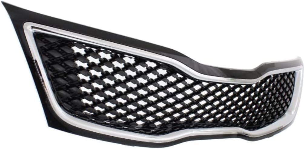 Black Grille Assembly with Chrome Molding M14519