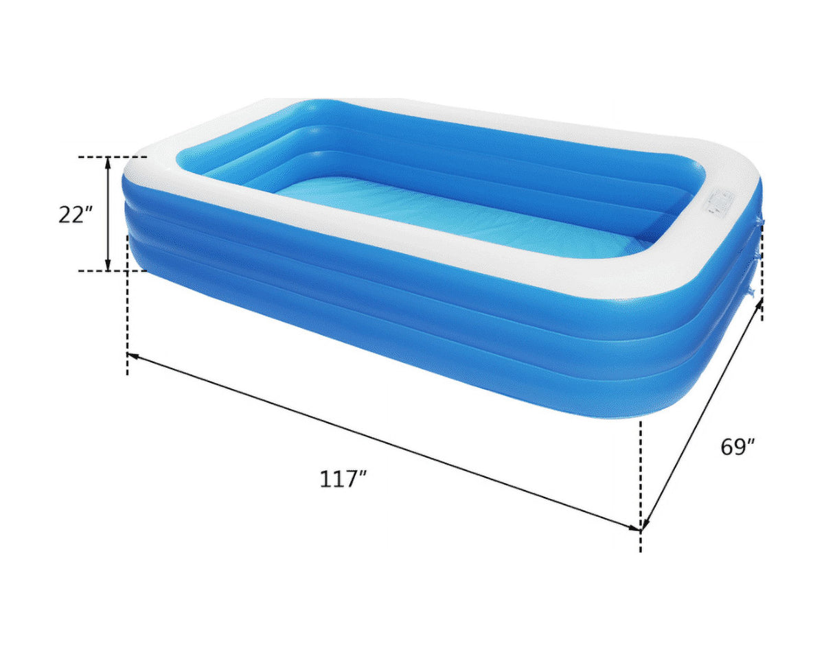Inflatable Pool 10ft by 6ft by 2.5ft B259
