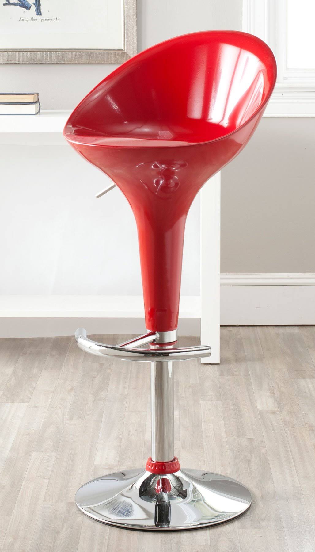 White Swivel Bar Stool J324743
