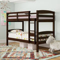Twin Over Twin Bunk Bed Frame Cappuccino A40720