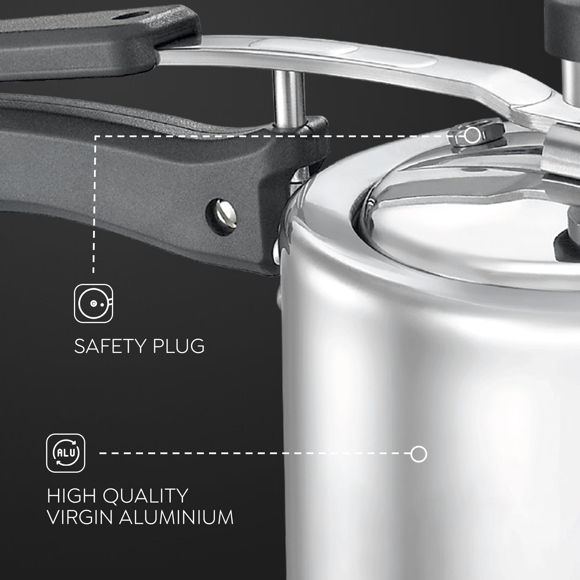 5 L Aluminium Pressure Cooker F278593