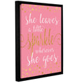 Sparkle Pink Gallery Wrapped Floater-framed Canvas - 24x32 M528