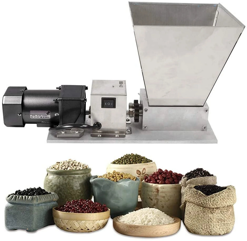 Grain Grinder Malt Mill 110V 40W Stainless Steel L47615