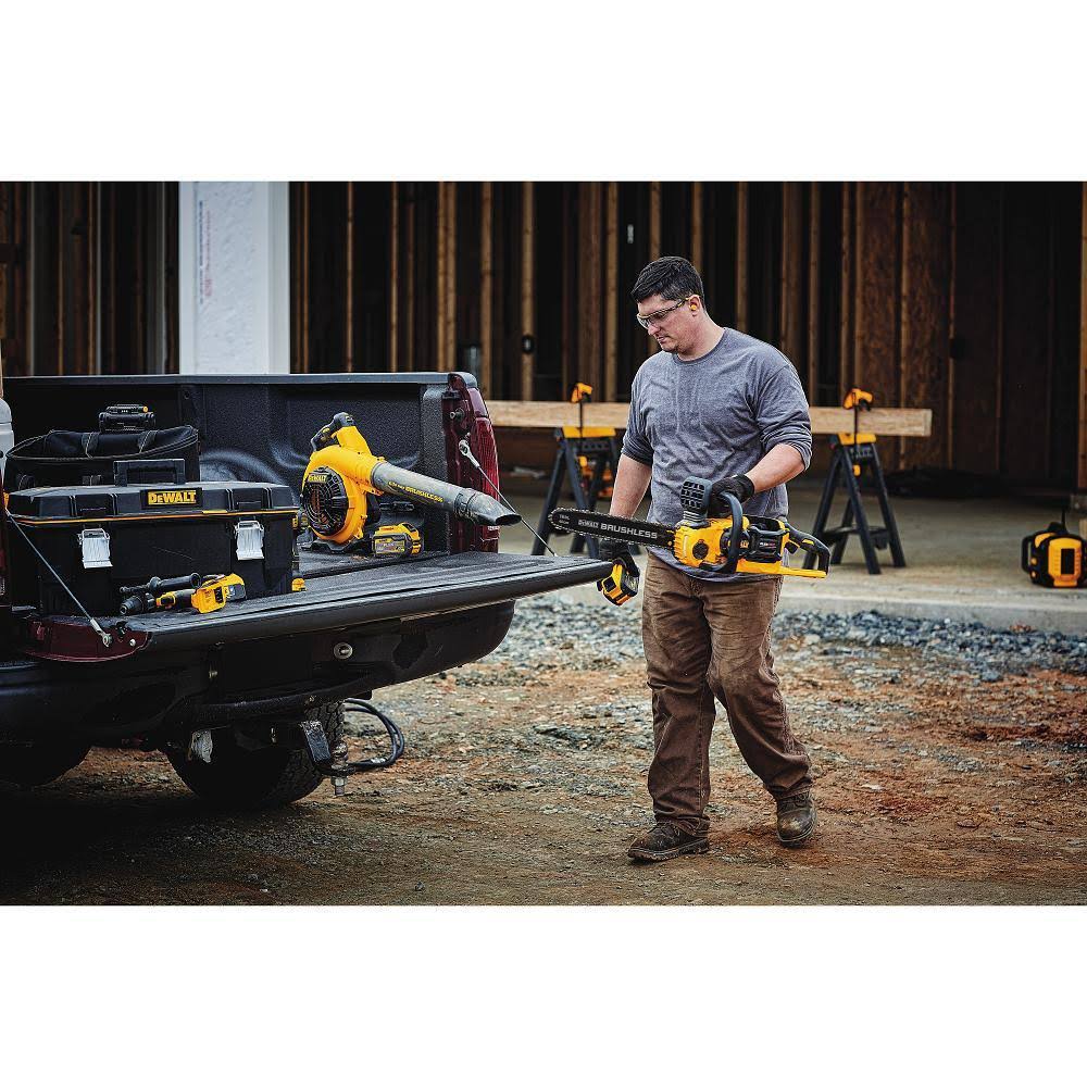 16 in. 60V Max Cordless Brushless Chainsaw with 3.0Ah Battery & Charger with Handheld Blower A31064