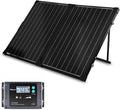 100 Watt 12 Volt Monocrystalline Portable Foldable Solar Panel Suitcase with Waterproof 20A Charger Controller R5515