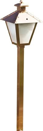 Antique Brass 12V Post Lantern Path Light H806468