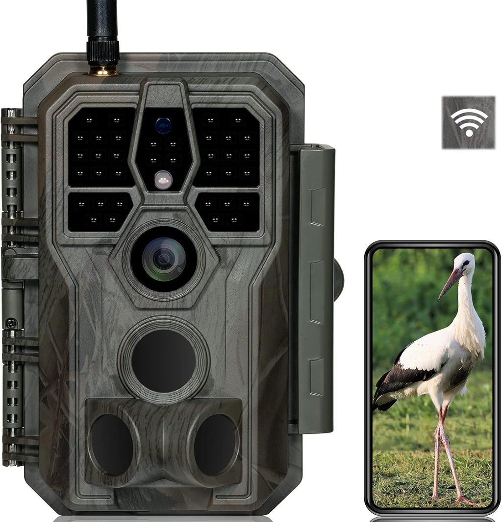Trail Camera Wi-Fi 32MP 1296P Night Vision IP66 Waterproof Z672437