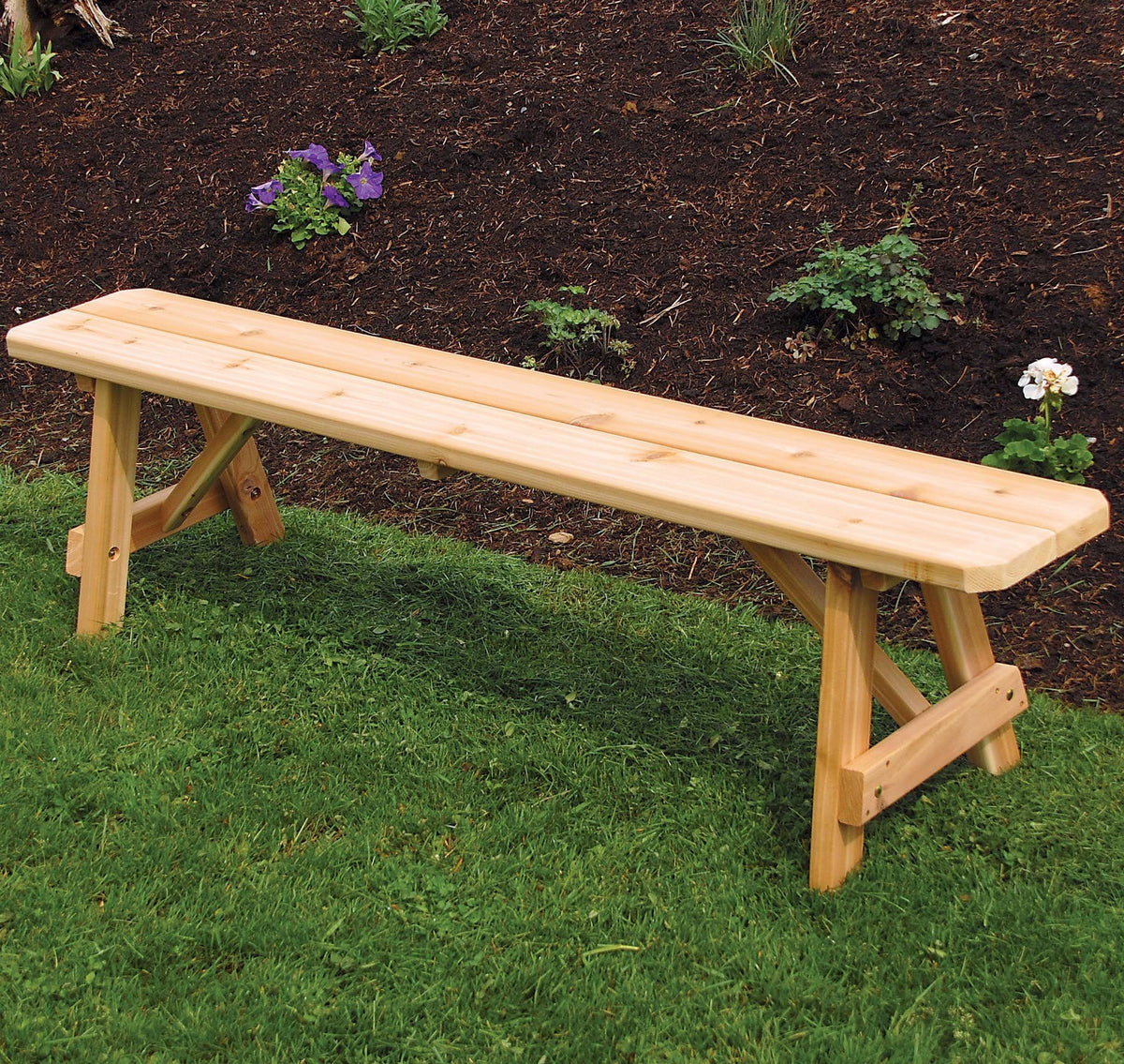 Red Cedar Backless Bench 8ft E44687
