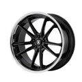 Gloss Black 24x9 Wheel with Chrome Lip D39743
