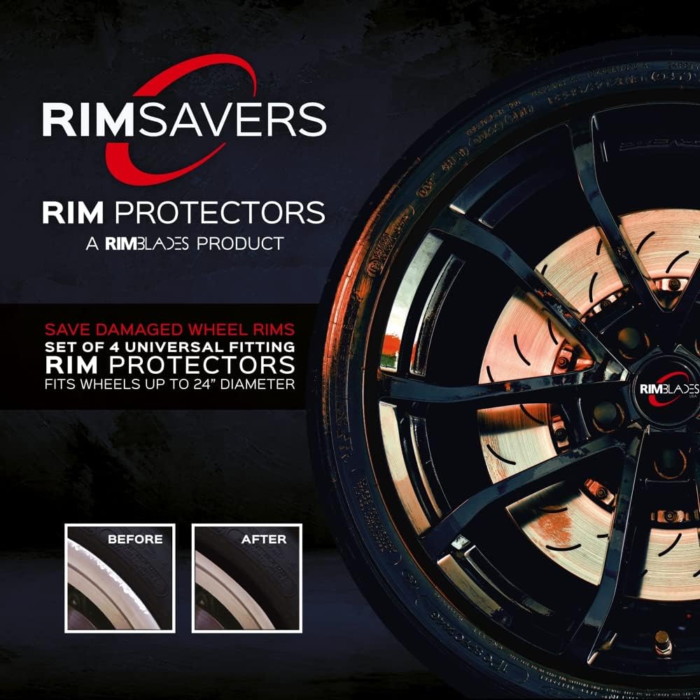 Yellow Set of 4 Wheel Rim Protectors Z37542