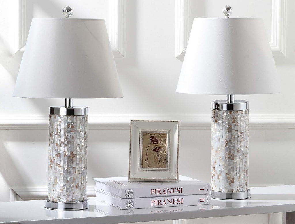 Ivory Shell Table Lamp Set of 2 W248