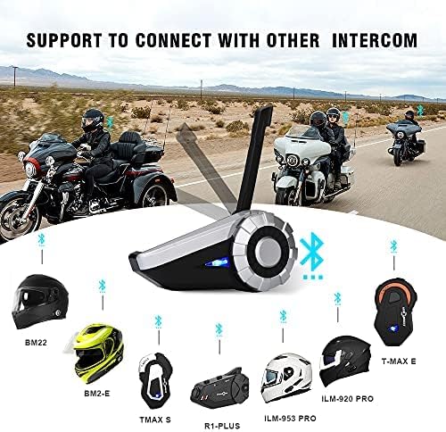 Bluetooth Intercom Motorcycle Headset with Hard & Soft Microphone M789