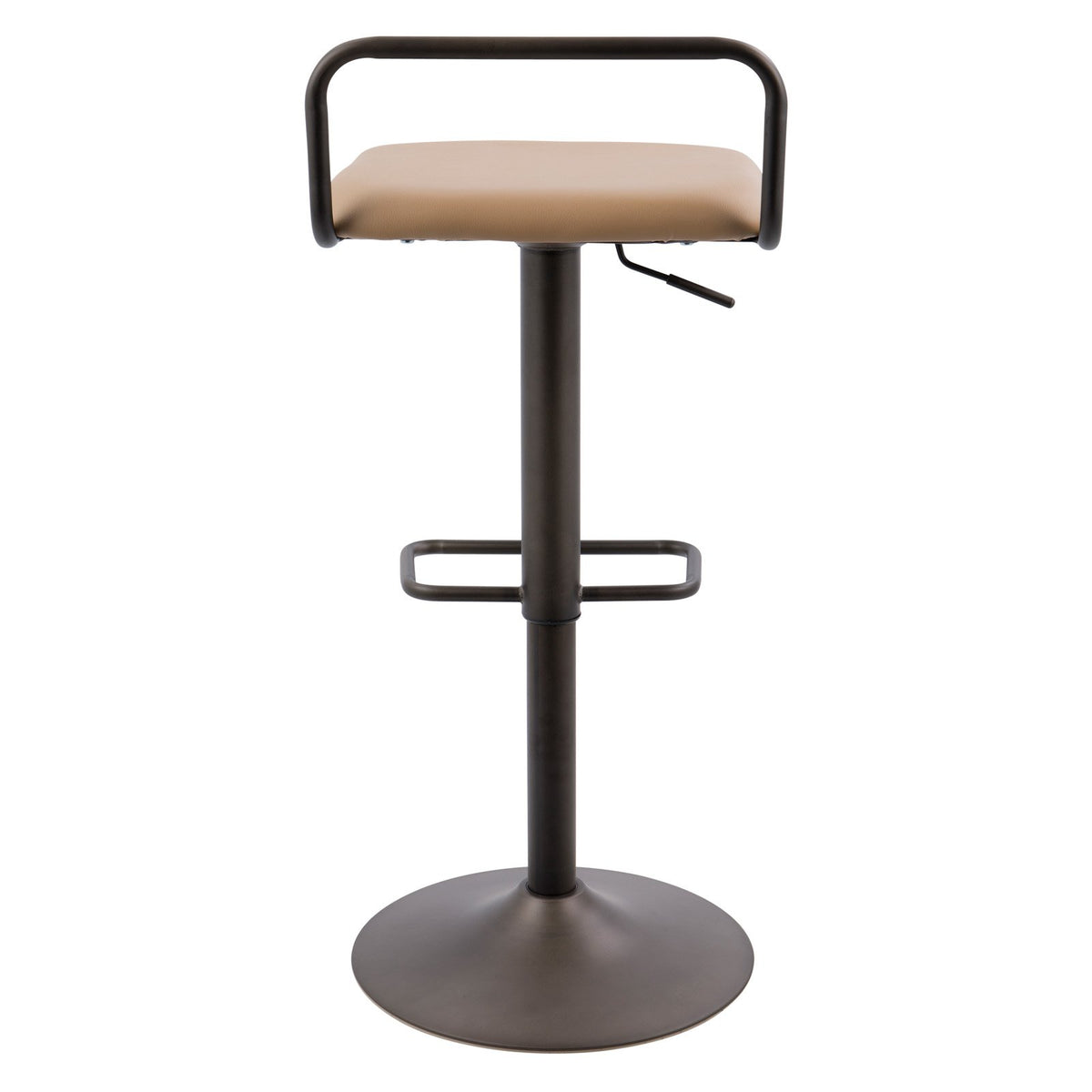 Antique Camel Faux Leather Barstool Set Of 2 C618