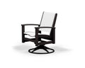 Textured Silver Slate Grey Metallic Sling Swivel Rocker L63736