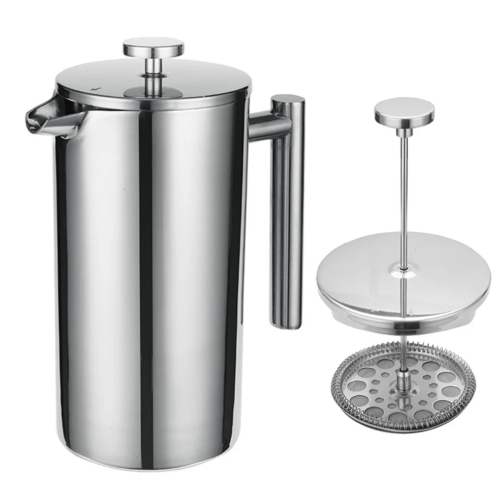 800ml Stainless Steel Coffee Press with 3 Filters A109365