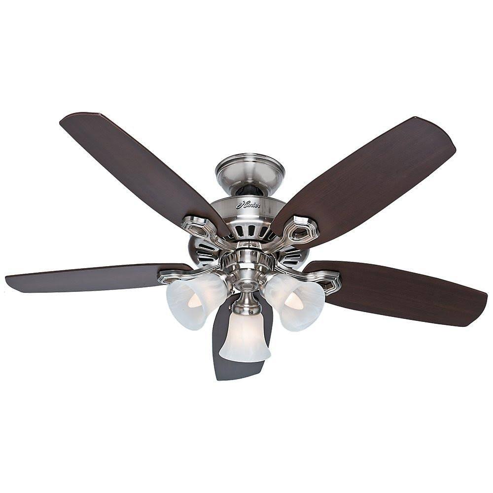 Brushed Nickel 42-Inch Ceiling Fan with Five Blades C6880