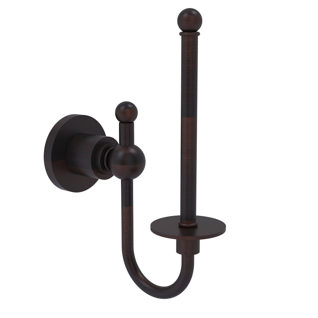 Polished Brass Upright Toilet Tissue Holder Y729