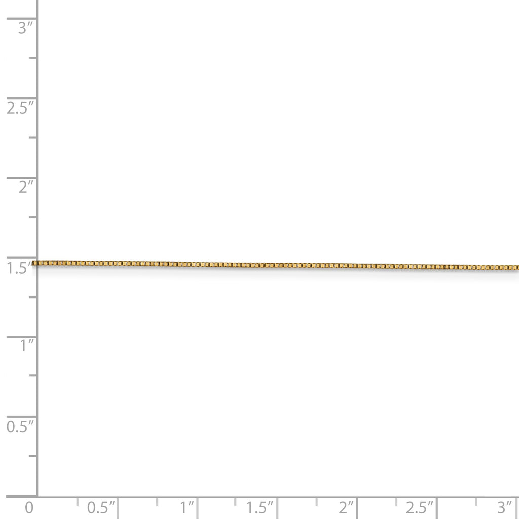 14 Karat Yellow Gold Box Chain S20644