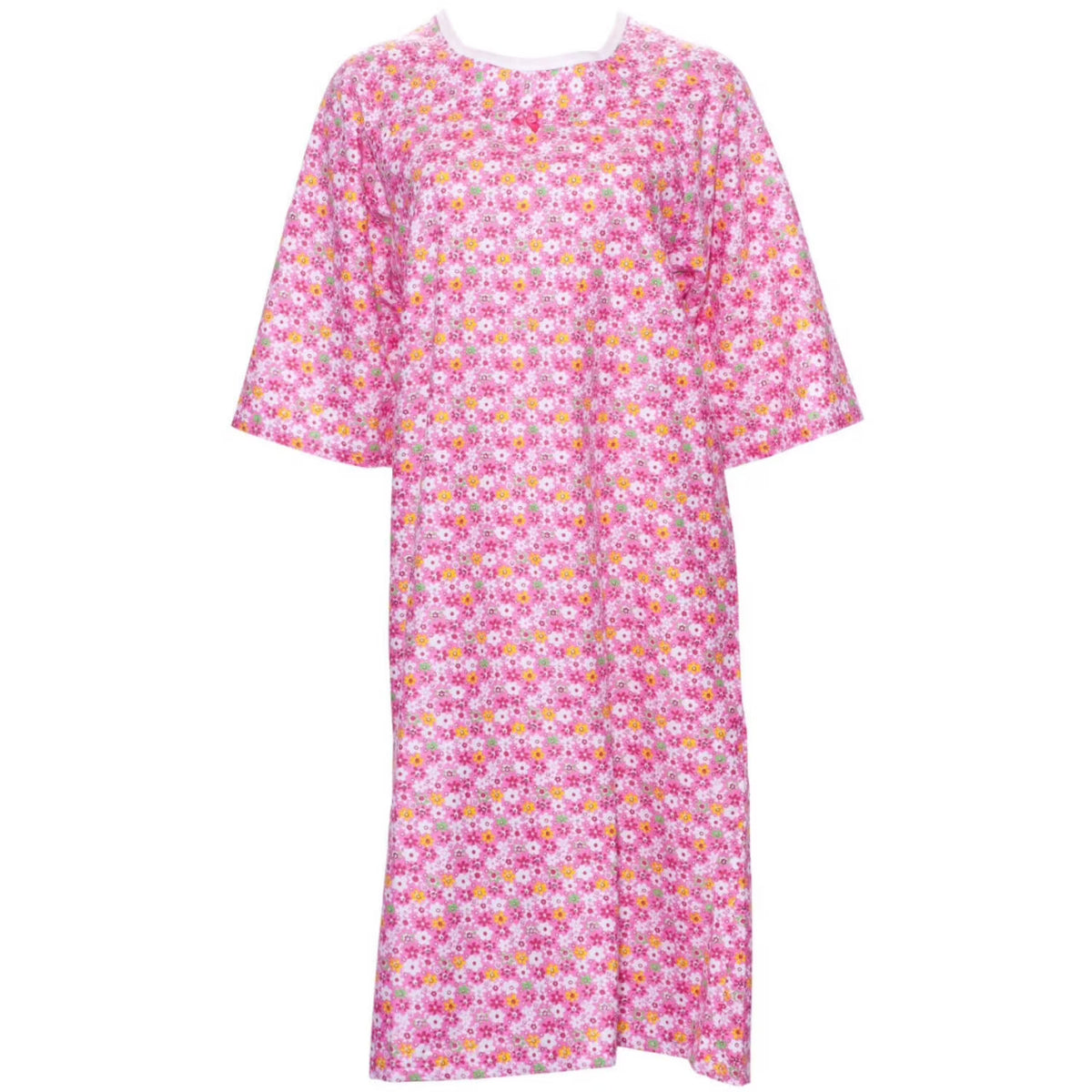 Flannel Nightgown with Shoulder Wrap X39944