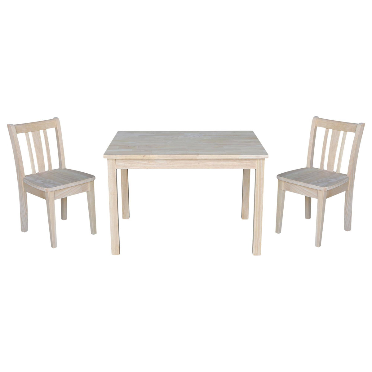 Unfinished Table with 2 Juvenile Chairs B90936